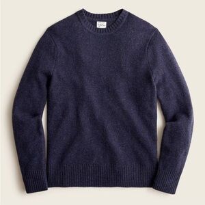 J. Crew | Marled Rugged Merino Wool Sweater Navy Blue Fall Men’s Medium Tall New